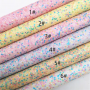 Confetti Chunky Glitter Leather Felt Backing Mini Roll