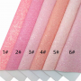30X134CM Sugar Pink Glitter Leather With Felt Backing