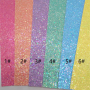30X134CM Iridescent Chunky Glitter Leather For Bows