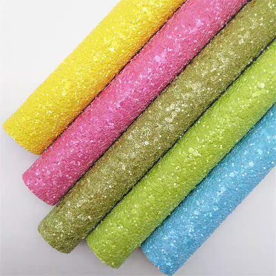 Chunky glitter,Chunky glitter fabric,Glitter for craft,Glitter leather fabric,Glitter leather for bows
