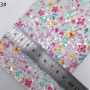30X134CM Flower Pattern Chunky Glitter Leather