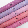 30X134CM Pink Purple Chunky Glitter Leather