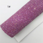30X134CM Pink Purple Chunky Glitter Leather