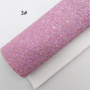 30X134CM Pink Purple Chunky Glitter Leather