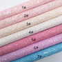 Solid colors ultra chunky glitter leather with felt backing
