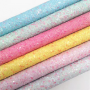 30X134CM Sparkle Chunky Glitter Leather Felt Backing