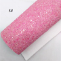30X134CM Sparkle Chunky Glitter Leather Felt Backing