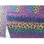Leopard Pattern Chunky Glitter Leather Felt Backing