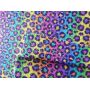Leopard Pattern Chunky Glitter Leather Felt Backing