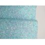 Light Blue Iridescent Chunky Glitter Leather Felt Backing