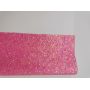Pink Iridescent Chunky Glitter Leather Felt Backing
