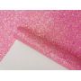 Pink Iridescent Chunky Glitter Leather Felt Backing