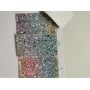Rainbow Shining Chunky Glitter Leather Felt Backing
