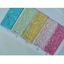 Chunky Glitter Leather Fabric With Twill Fabric Backing