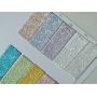 Chunky Glitter Leather Fabric With Twill Fabric Backing