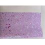 Iridescent Love Heart Sequin Chunky Glitter Leather 