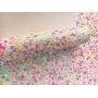 Iridescent Love Hearts Chunky Glitter Leather