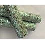 Green Chunky Glitter Leather With Gold Sequin 