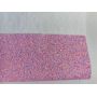 Baby Pink White Iridescent Chunky Glitter Leather Fabric