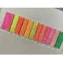 Neon Color Chunky Glitter Leather Fabric Mini Rolls