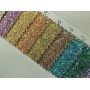 Chunky Glitter Leather Fabric With Soft Backing