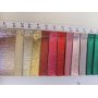 Metallic Litchi Pattern Faux Leather With Felt Back