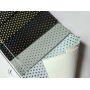 Metallic Triangular Patterns Faux Leather Fabric