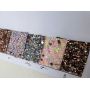 Beads On Chunky Glitter Leather Fabric