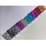 Round Sequin Ultra Chunky Glitter Leather 