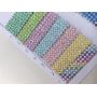 Multi-Color Diamond Pattern Glitter Leather Fabric