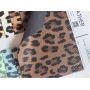 Soft Leopard Pattern Faux Leather Felt Backing