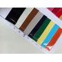 High Shine Solid Color PU Synthetic Leather Multi Color Stock 