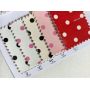 Glossy Surface Polka Dot Print PU Leather 