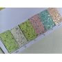Neon Color Chunky Glitter Leather Felt Backing