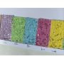 Neon Color Chunky Glitter Leather Felt Backing