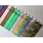 Wholesale Holographic Cross Grain Metallic PU Leather 